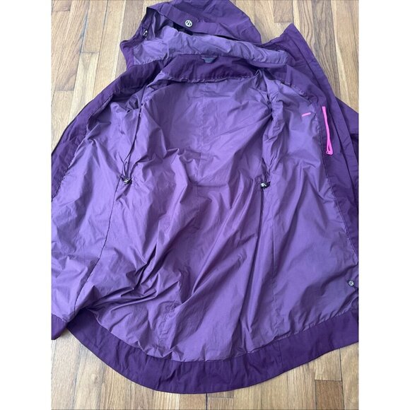 Lululemon Women's Rain Jacket Hooded Zip Up Long Length Windproof Size 6 - Picture 6 of 8
